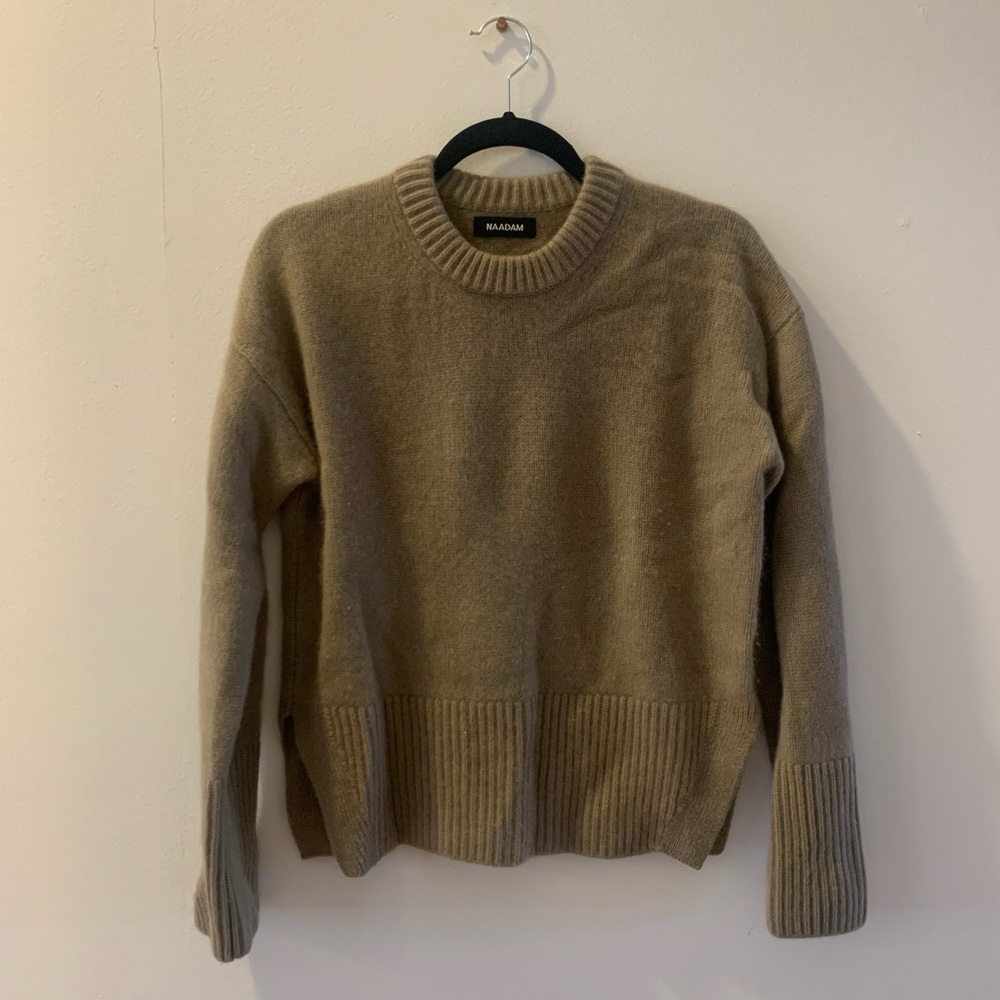 NAADAM Tan Cashmere Sweater